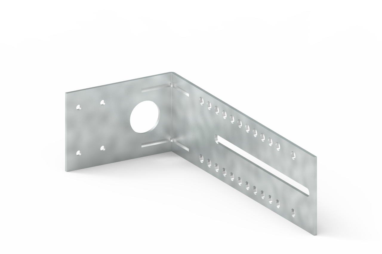 Equerre DEP87-4 trous M5