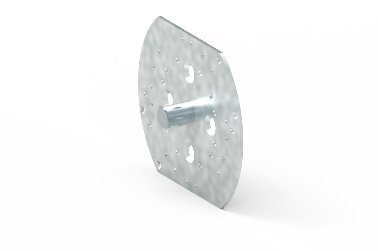 Plaque d’adaptation refouillement réduit – téton Ø12