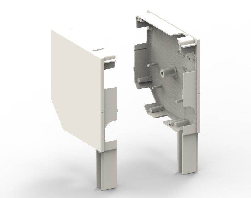 Paire de joue ALU pan coupé 180